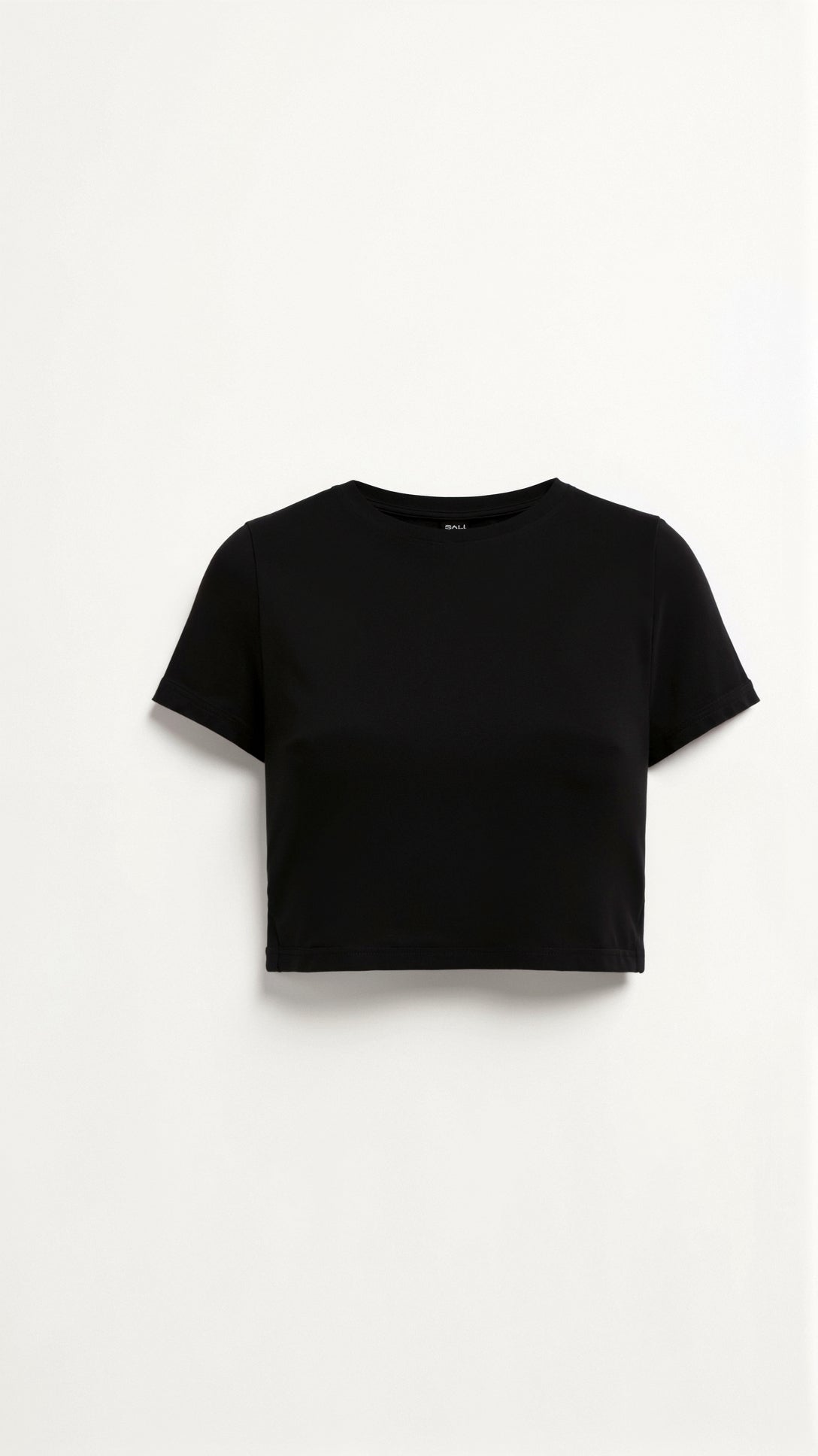 Dam Crop Top Stretchmaterial Minimalistisk Design 2