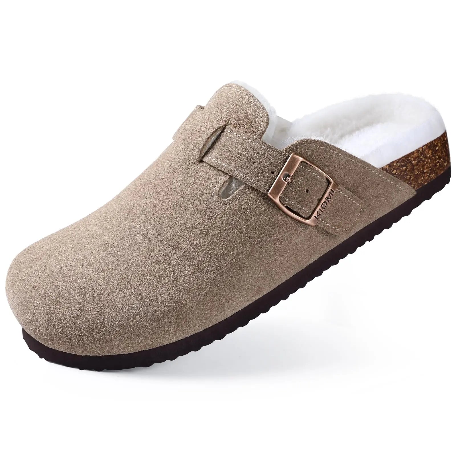 Dam Tofflor Suede Kork 11