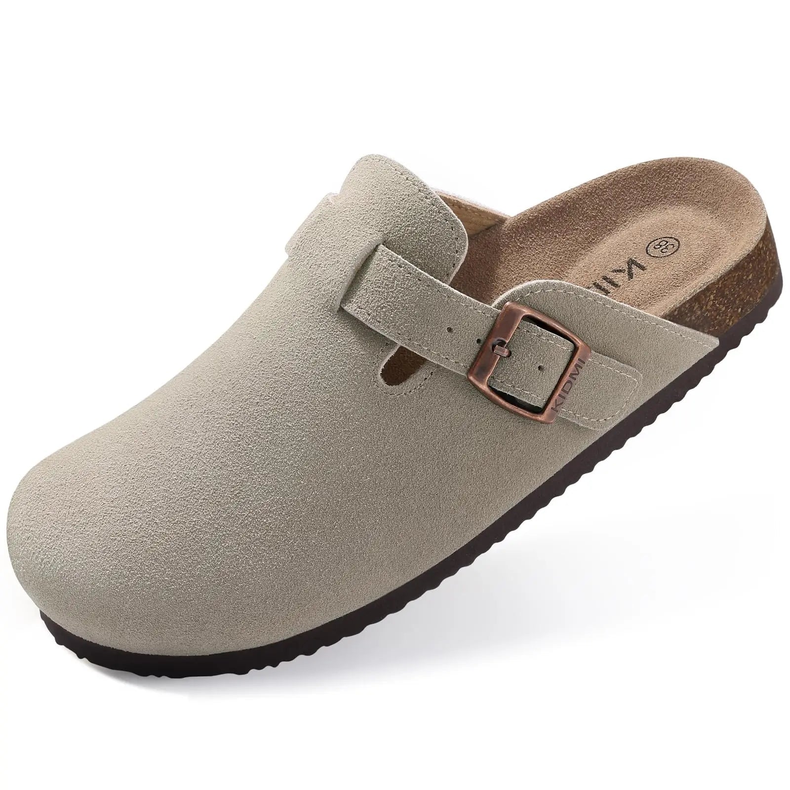 Dam Tofflor Suede Kork 3