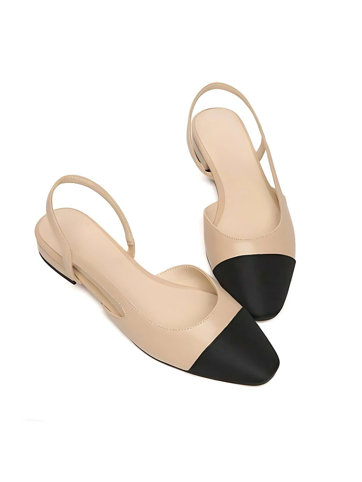 Dam Slingback Skor Mikrofiber Medium Klack Elegant Design 3