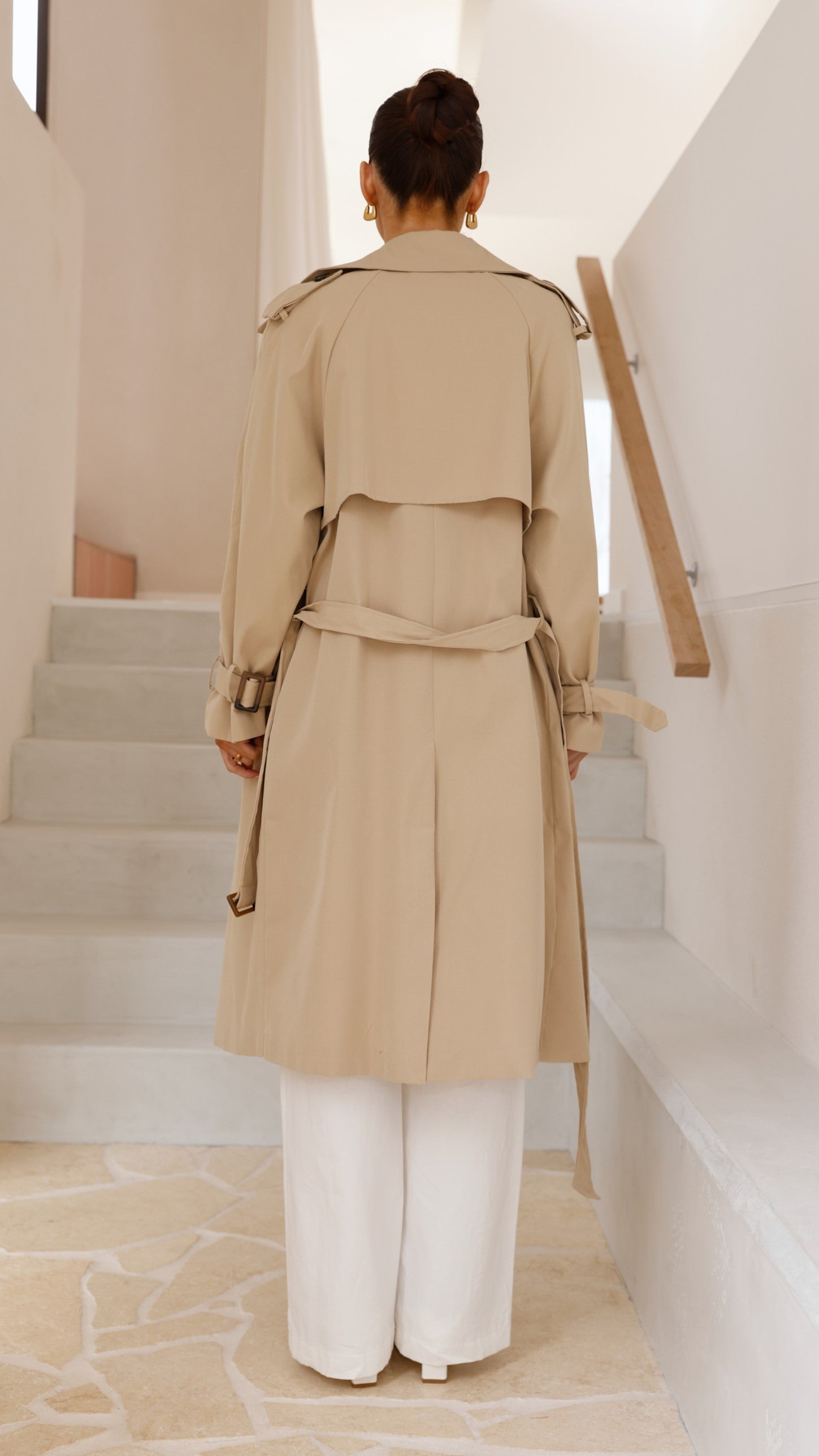 Dam Trenchcoat Oversized Beige Polyester 1