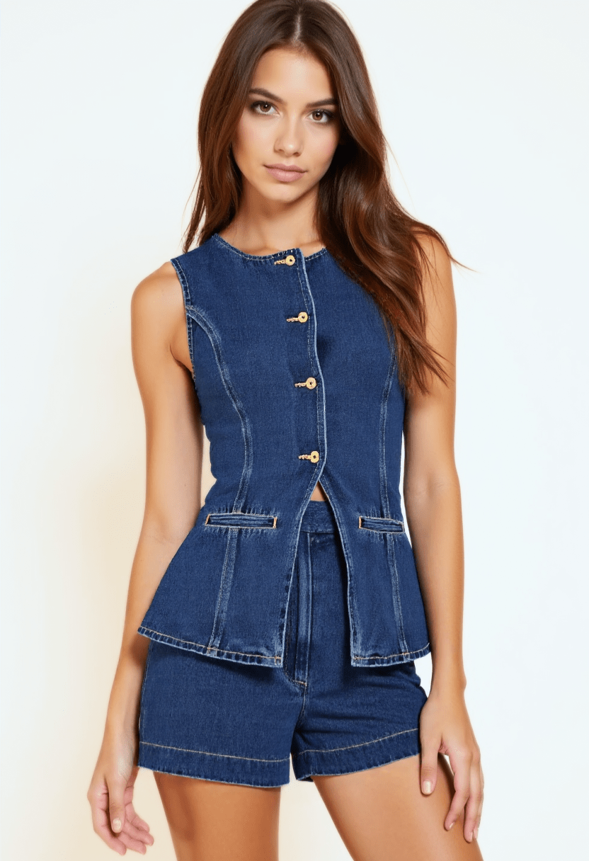 Dam Denim Shorts Bomullsmix 1