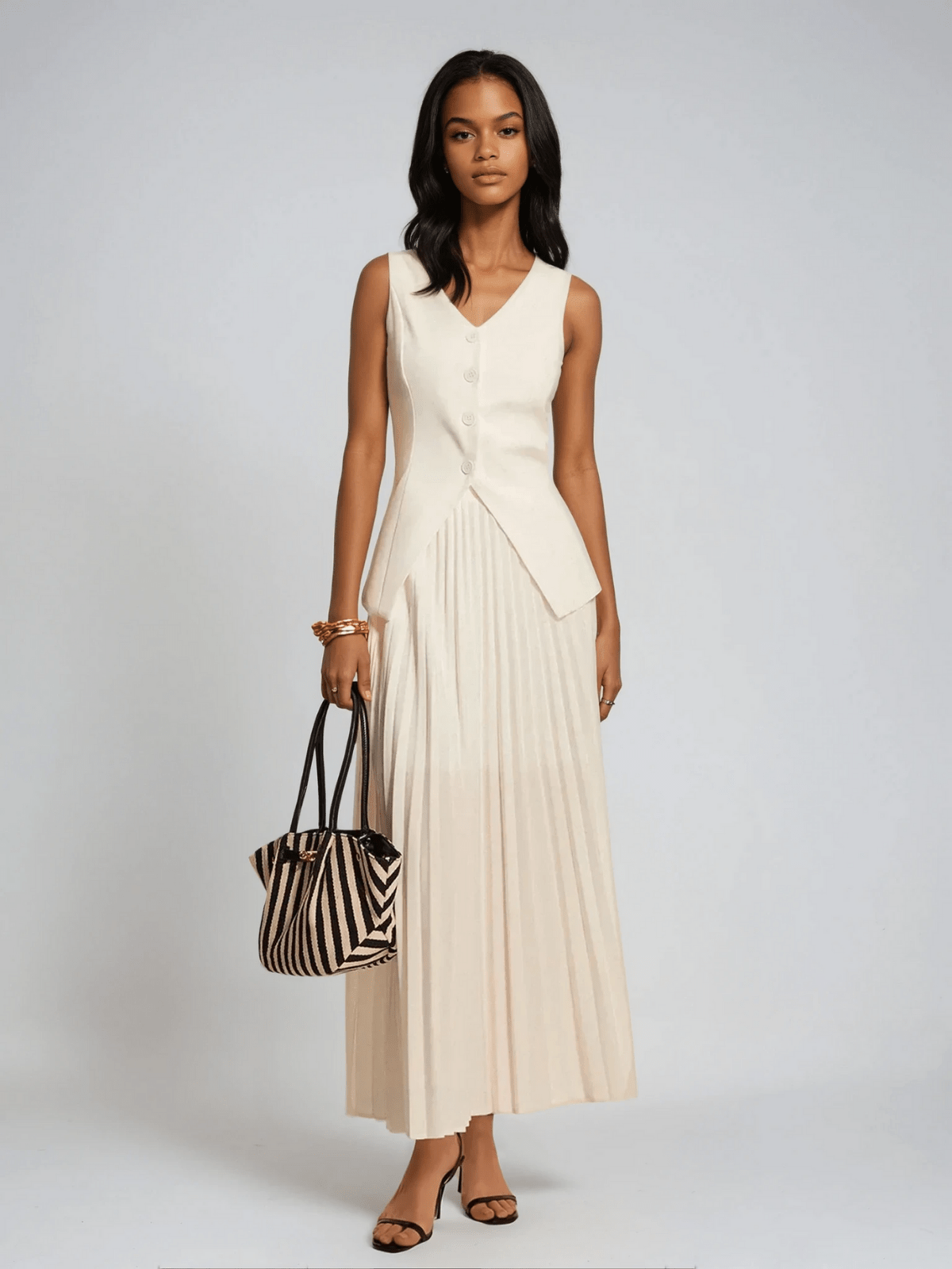 Dam Pleated Set Viskos-Polyester 2