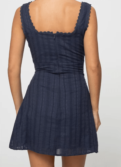 Kvinnors Mini Klänning Spets 100% Spets 8