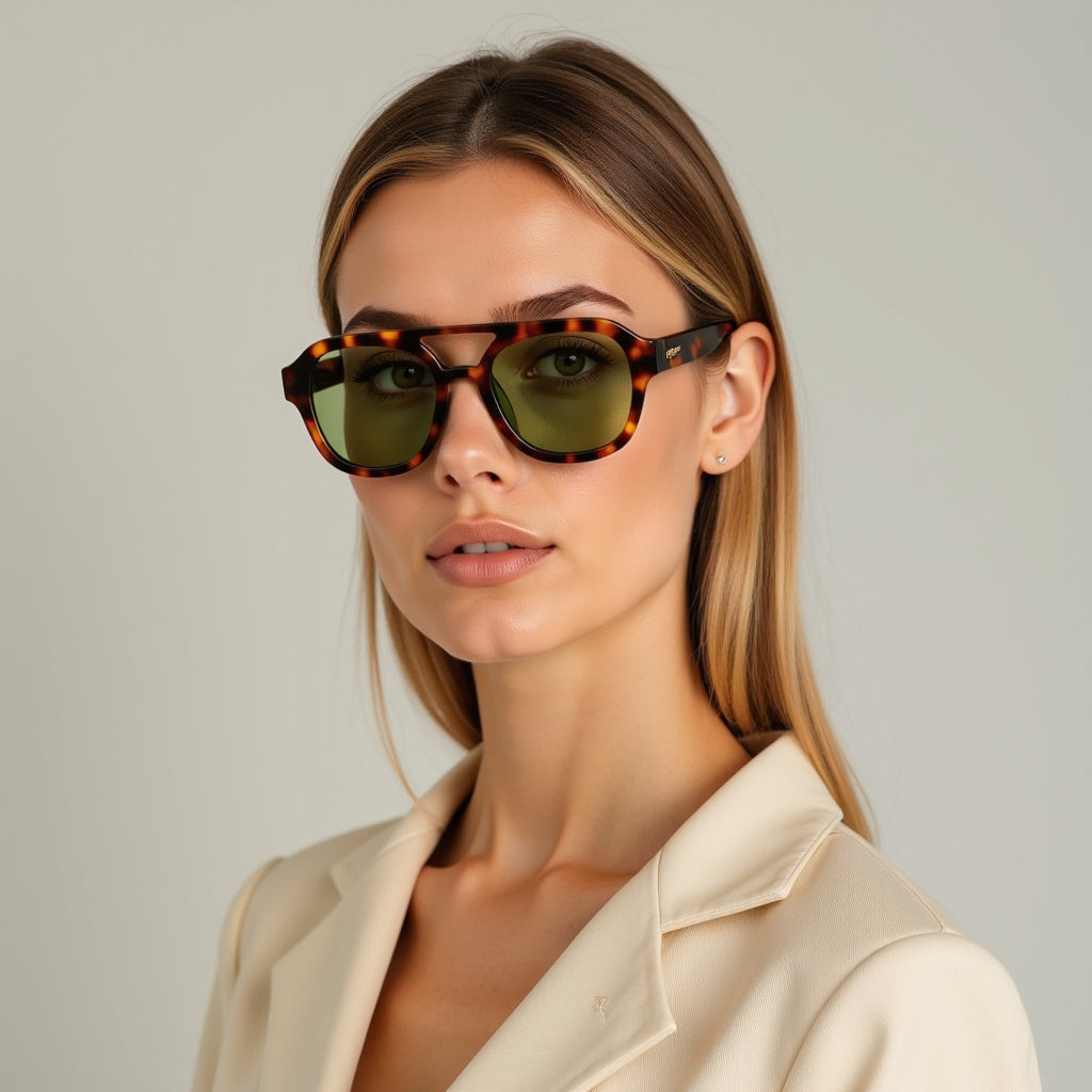 Dam Solglasögon Plast med Polariserade Linser UV-skydd 4