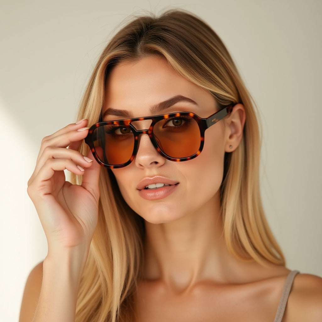 Dam Solglasögon Plast med Polariserade Linser UV-skydd 7