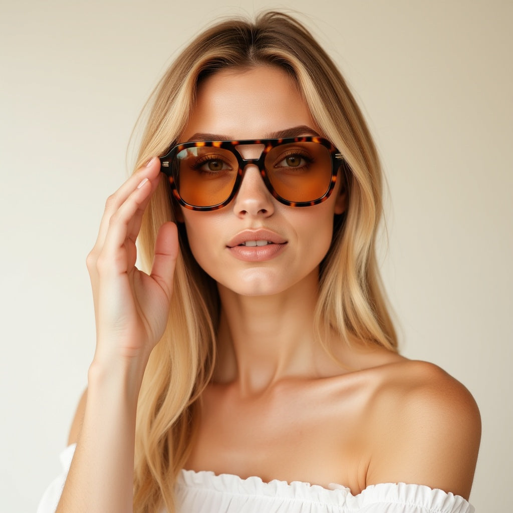 Dam Solglasögon Plast med Polariserade Linser UV-skydd 8