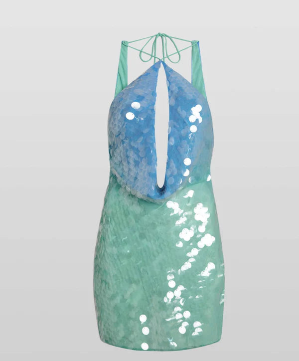 Kvinnors Mini Klänning Polyester