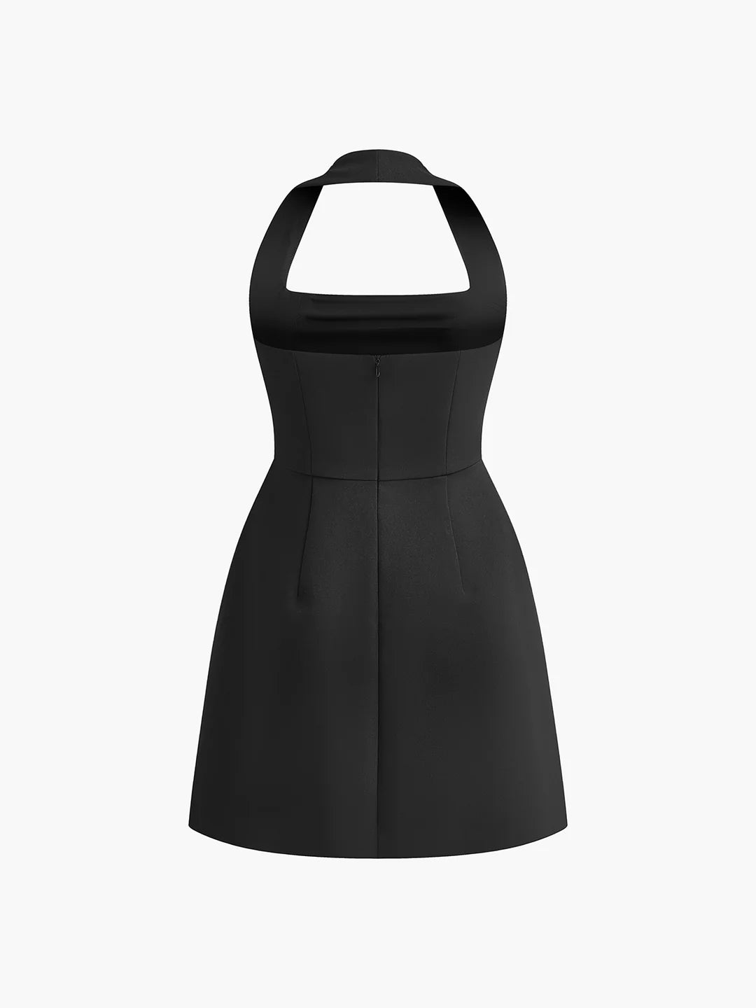 Kvinnors Halterneck Klänning Polyester 6
