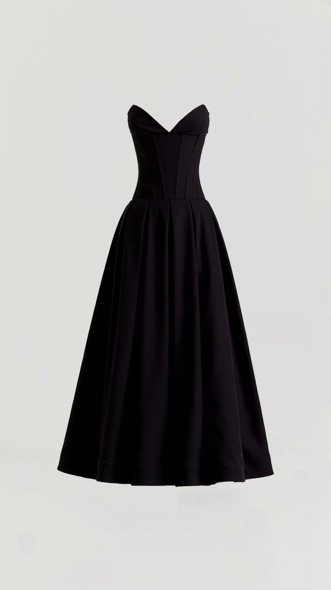 Kvinnors Midi Klänning Polyester Utan Axelband 5