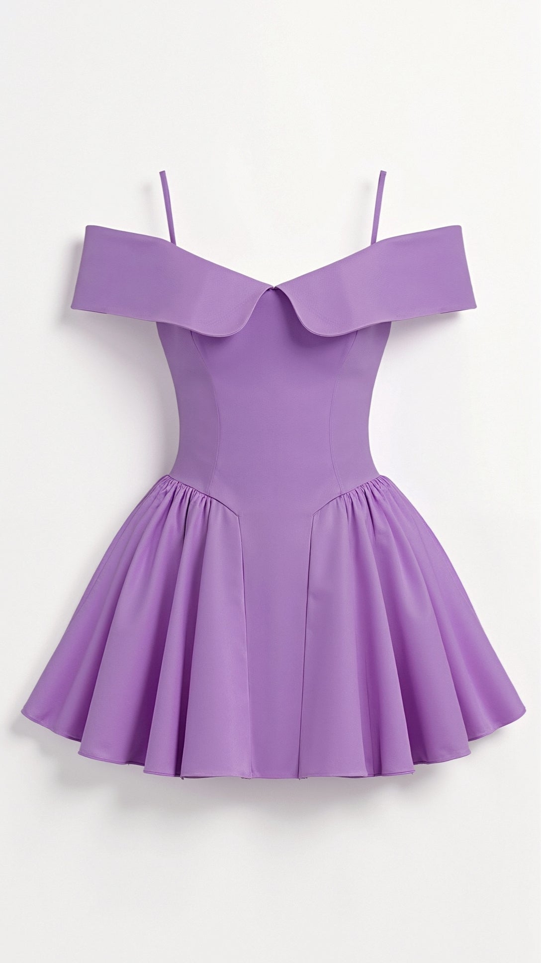 Kvinnors Mini Klänning Polyester Blommig Off-Shoulder 8