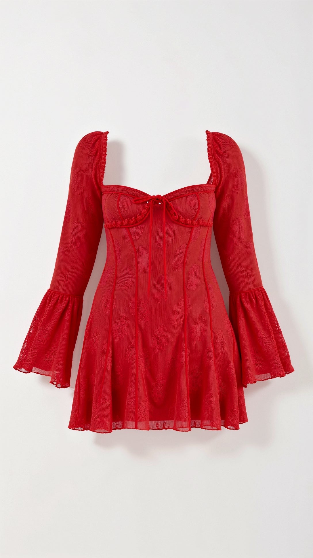 Kvinnors Mini Klänning Spets Polyester 5