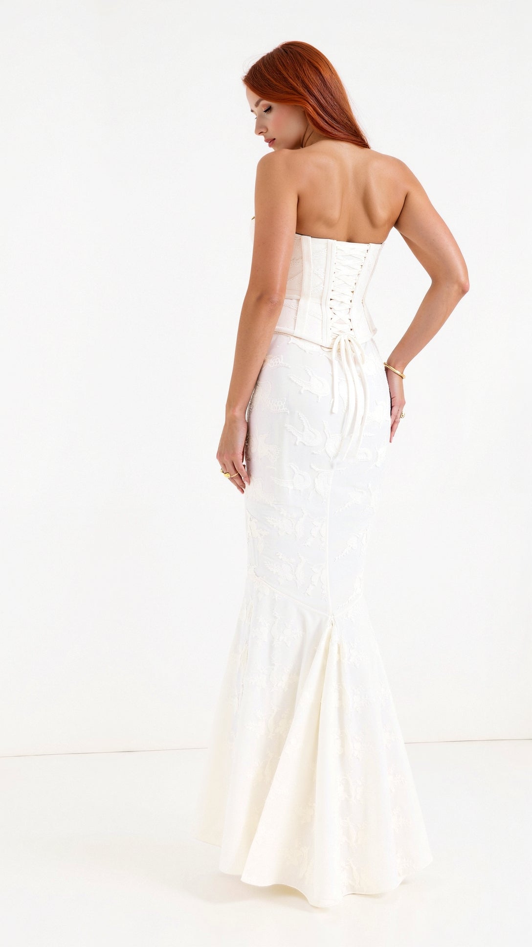 Maxiklänning Dam Broderad Polyester Mermaid Silhuett för Sommar 1