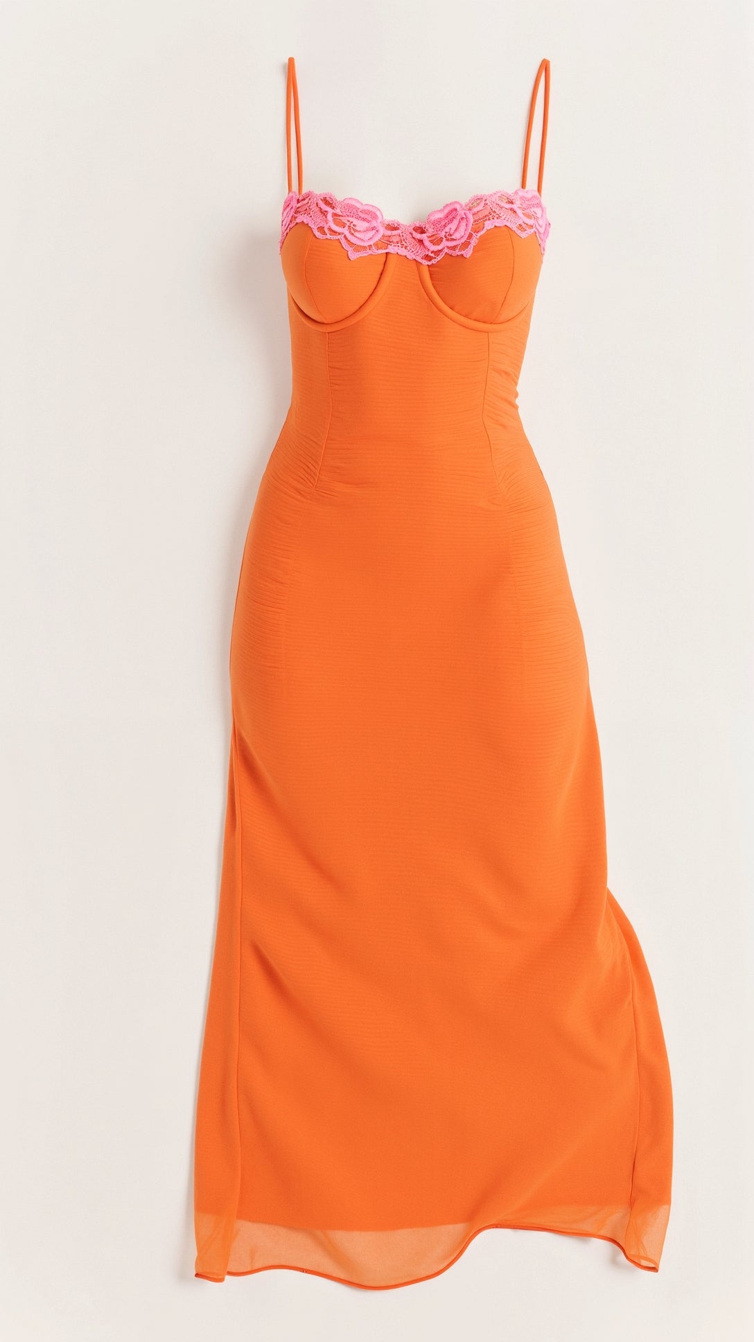 Maxiklänning Dam Polyester med Bustier Stil och Spetsdetalj för Sommarfester 2