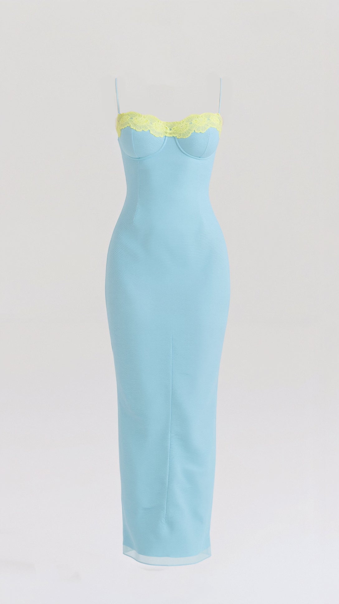 Maxiklänning Dam Polyester med Bustier Stil och Spetsdetalj för Sommarfester 8