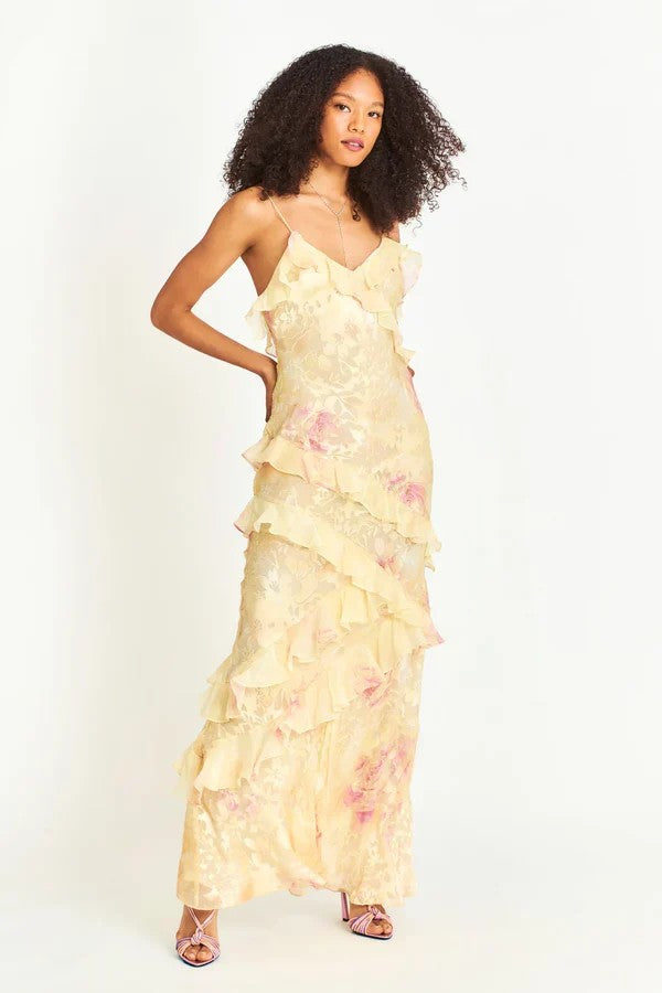 Kvinnors Maxi Kjol Polyester