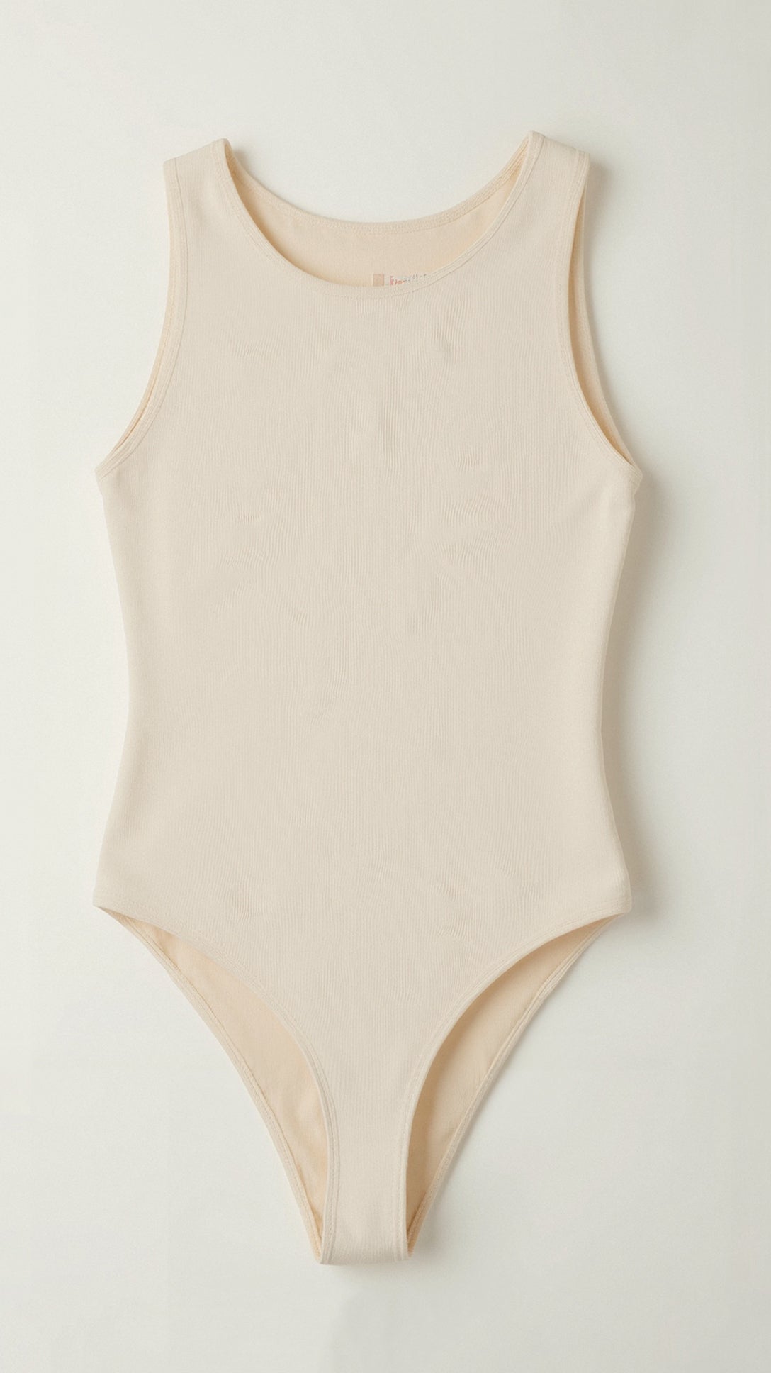 Dam Bodysuit Stretchmaterial Thong Rund Hals 2