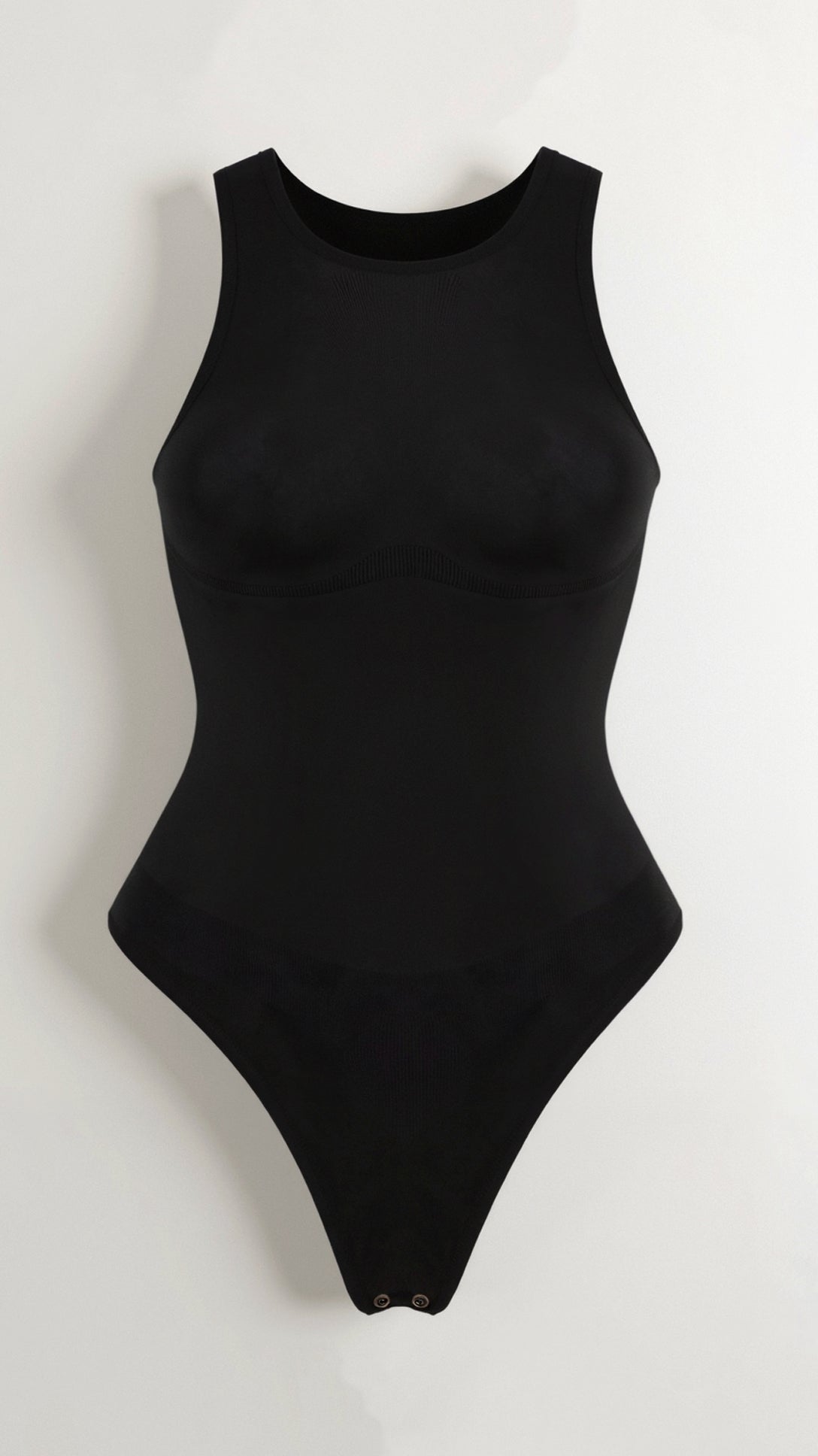 Dam Bodysuit Stretchmaterial Thong Rund Hals 5