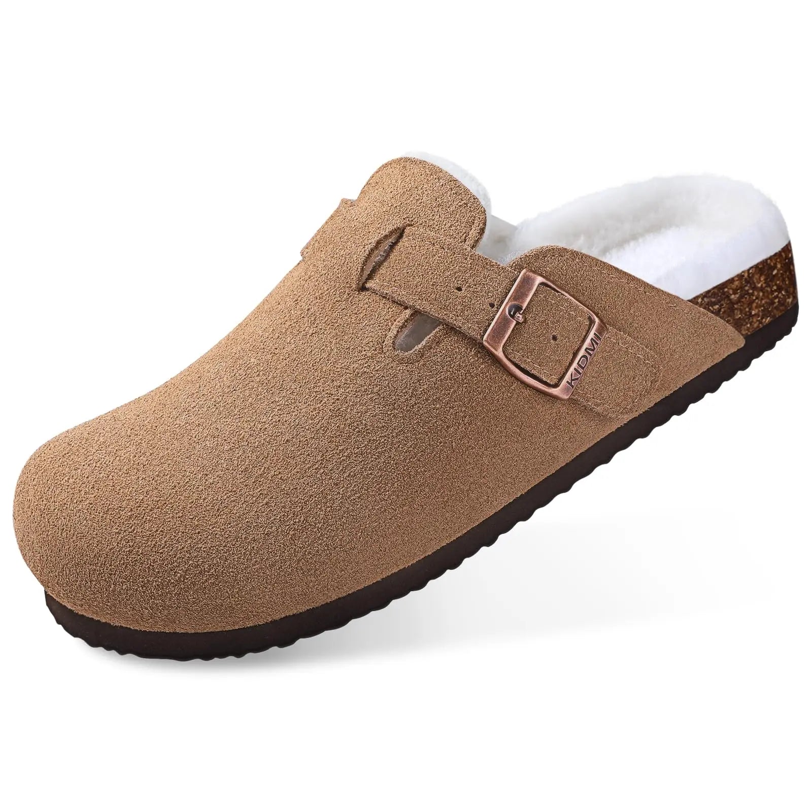Dam Tofflor Suede Kork 1