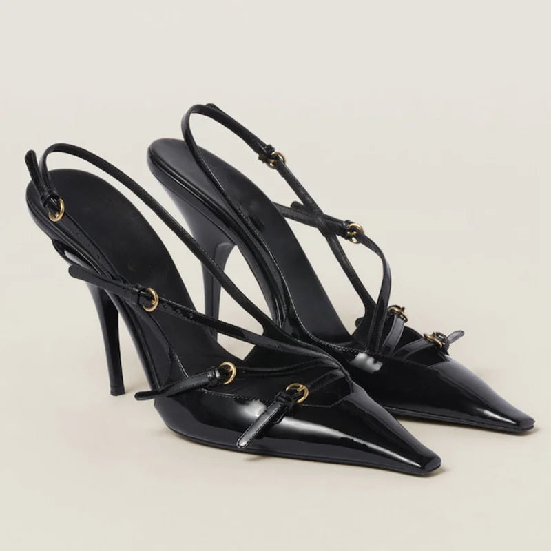 Kvinnors Stiletto Sandaler Syntetisk 1