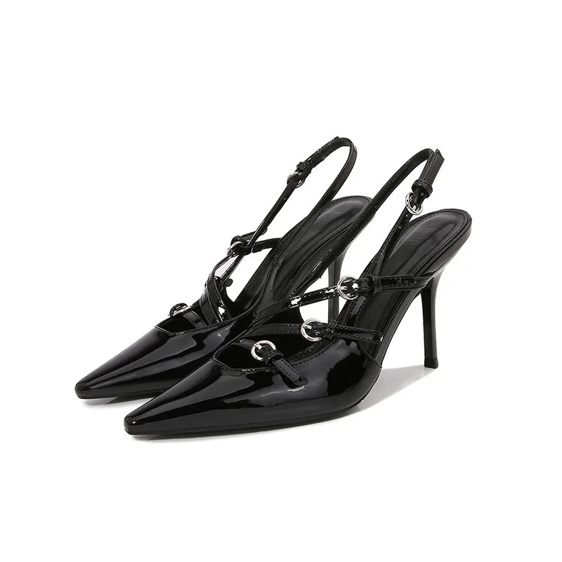 Kvinnors Stiletto Sandaler Syntetisk 3