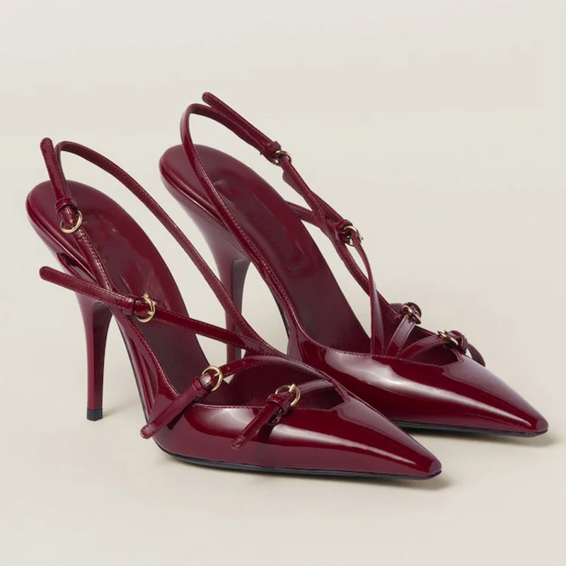 Kvinnors Stiletto Sandaler Syntetisk 6