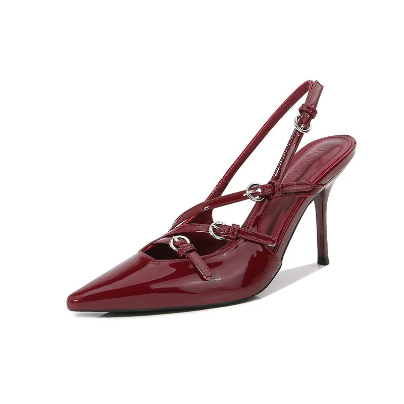 Kvinnors Stiletto Sandaler Syntetisk 8