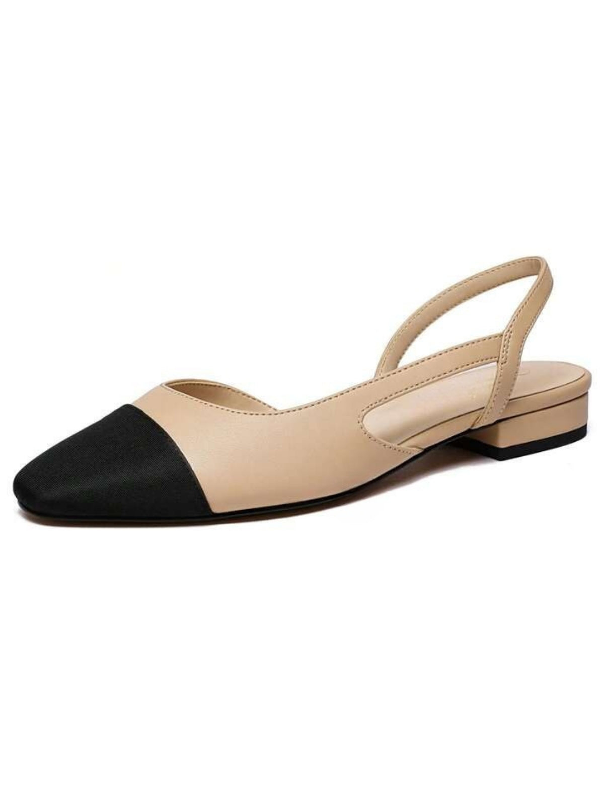 Dam Slingback Skor Mikrofiber Medium Klack Elegant Design 1