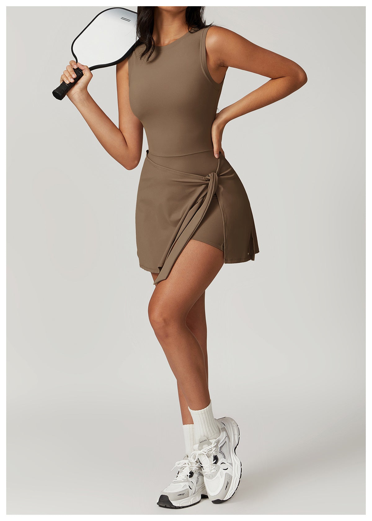Dam Tennis Klänning Polyester med Inbyggd Bh 2