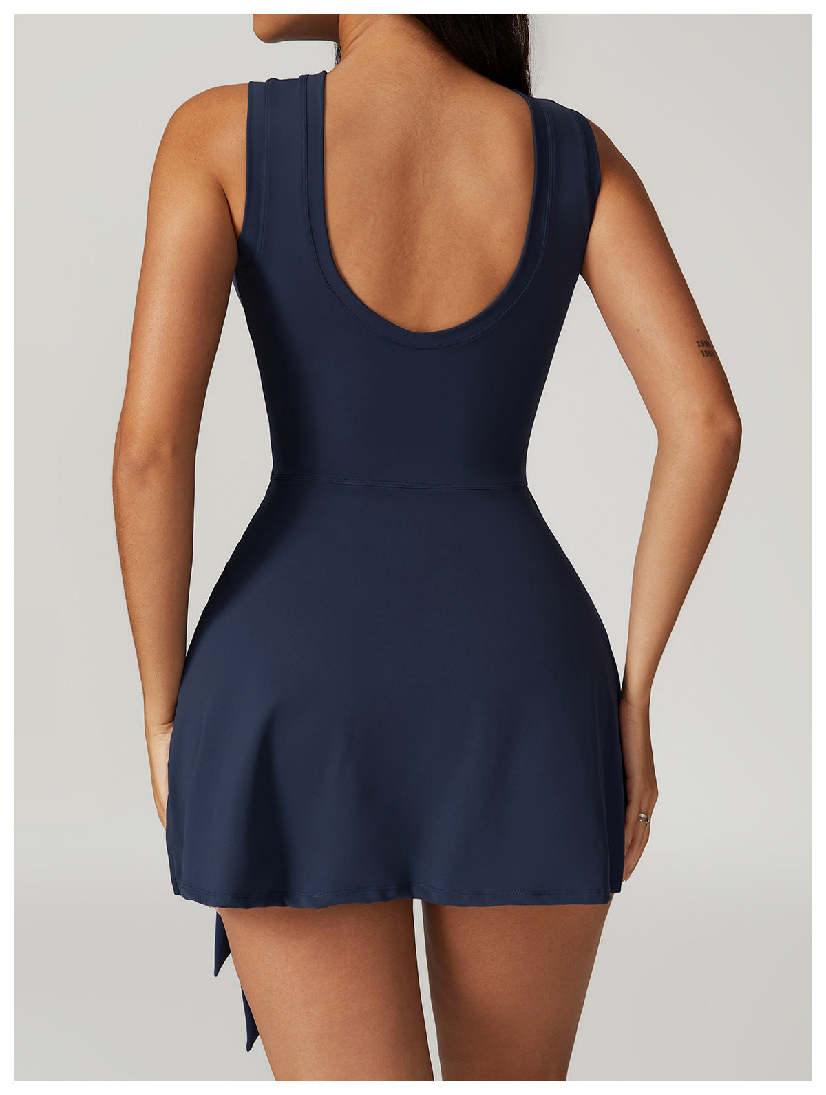 Dam Tennis Klänning Polyester med Inbyggd Bh 3