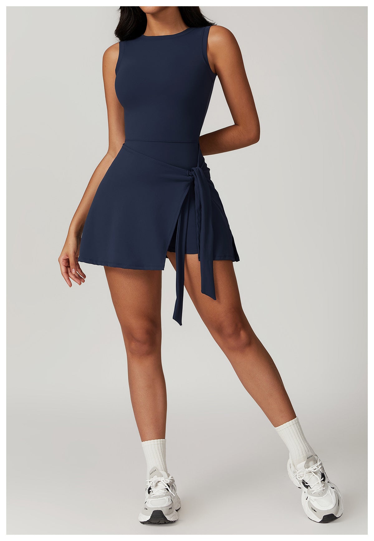Dam Tennis Klänning Polyester med Inbyggd Bh 4
