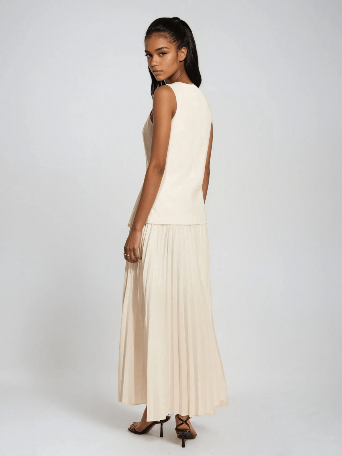 Dam Pleated Set Viskos-Polyester 3