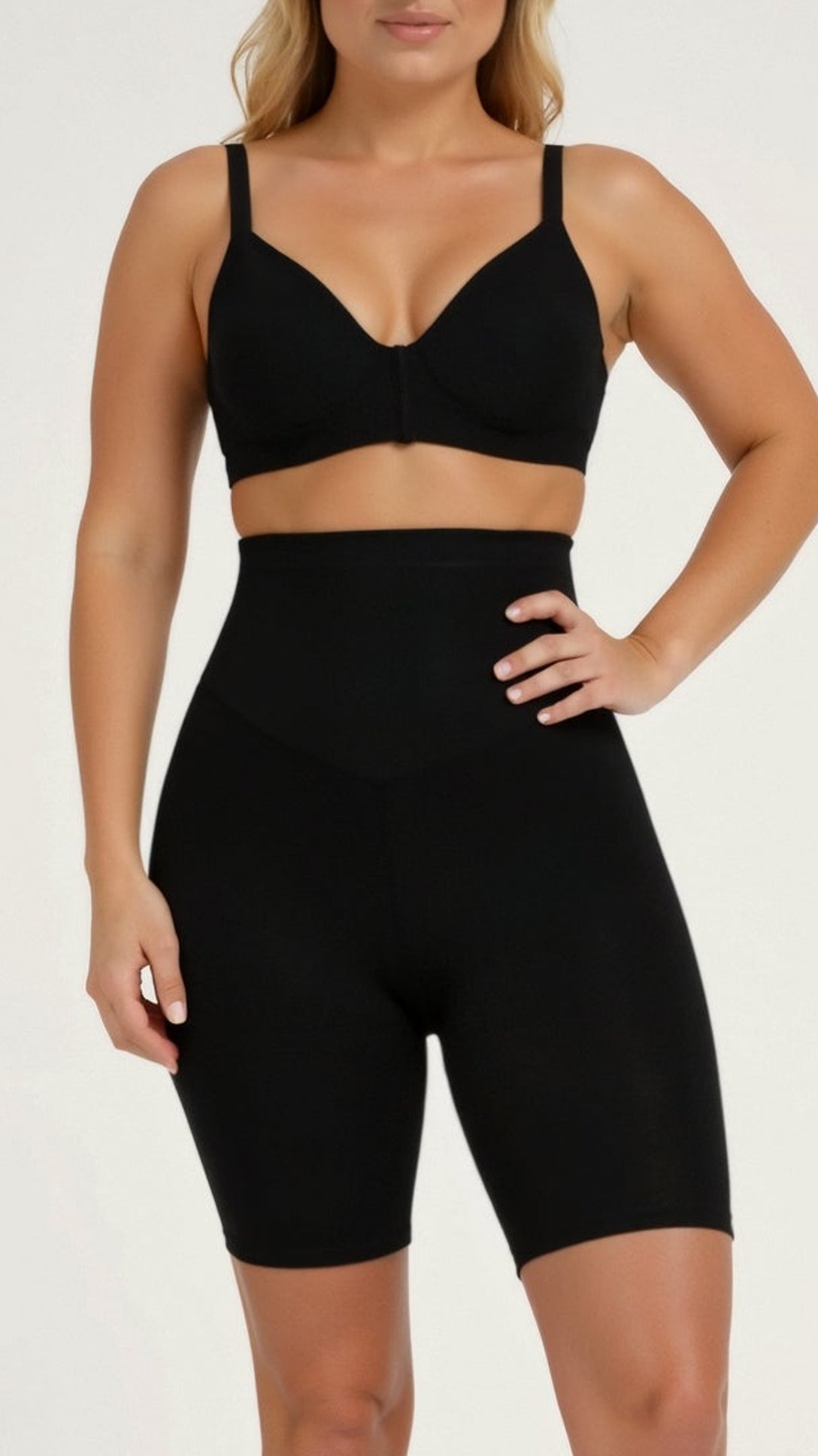 Damernas Högmidjade Shapewear Shorts Kompressionsmaterial 6