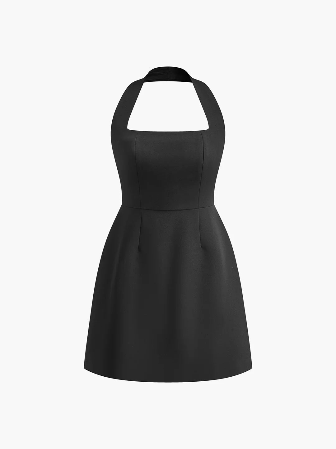 Kvinnors Halterneck Klänning Polyester 5