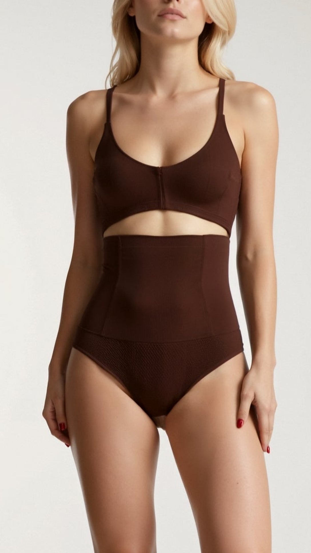 Kvinnors Högmidjad Trosa Seamless Nylon Elastan 3