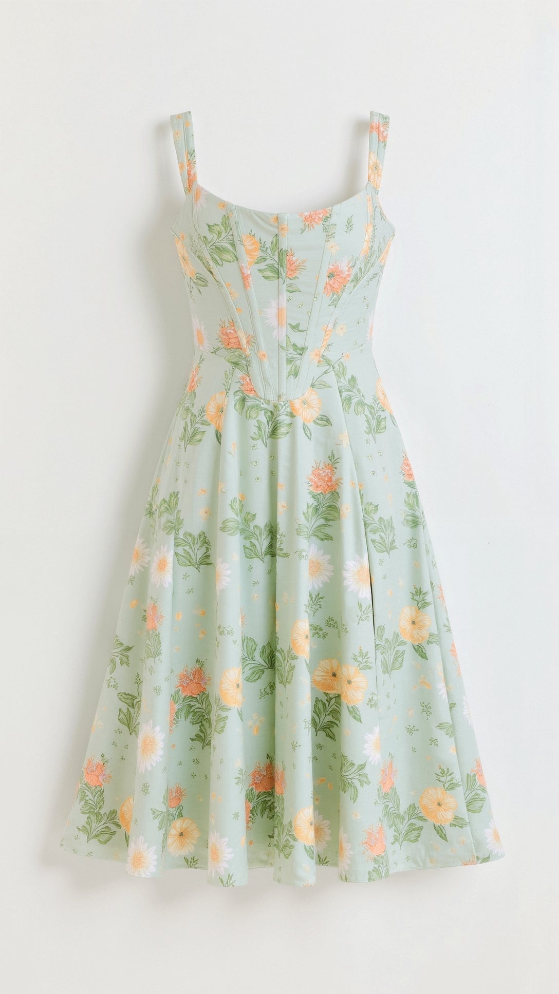Kvinnors Midi Klänning Jacquard Blommönster Off-Shoulder 5