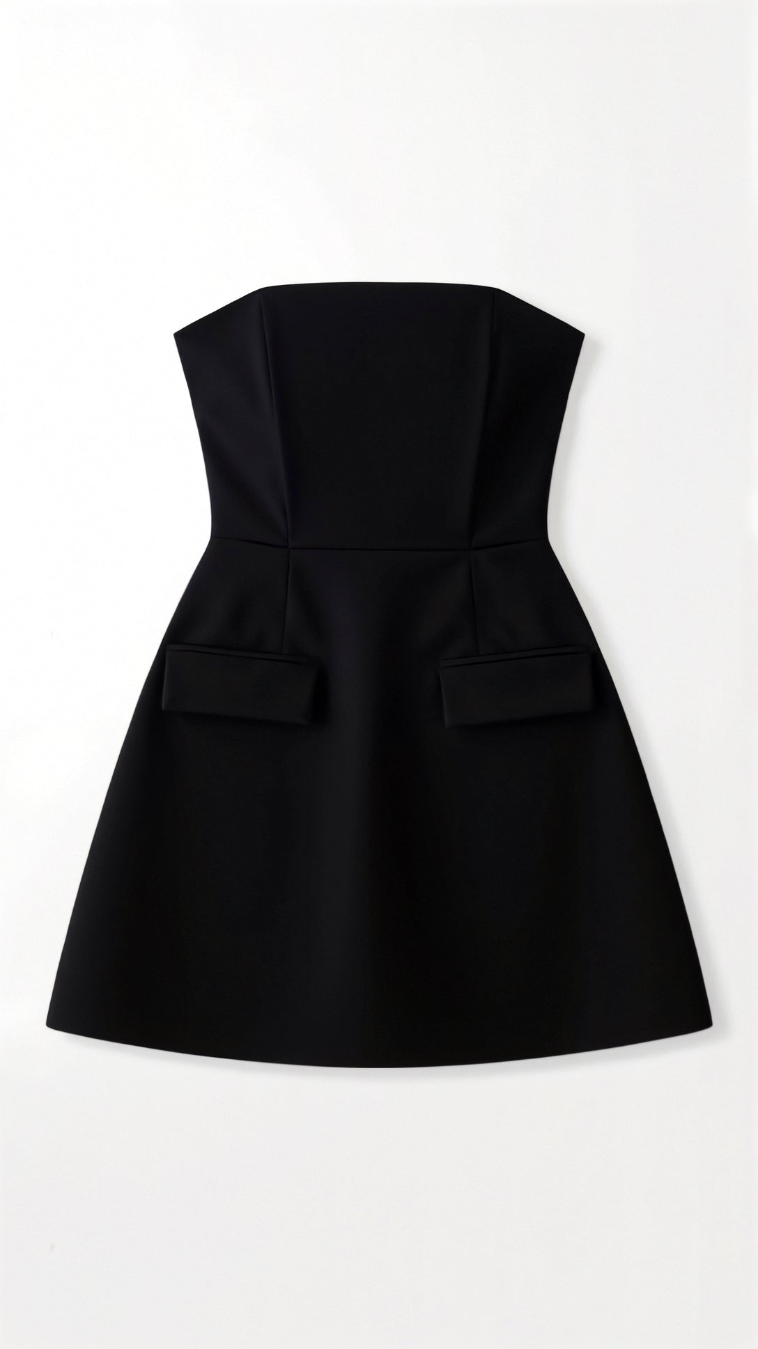 Kvinnors Mini Klänning Polyester A-linje Bustier Stil 5
