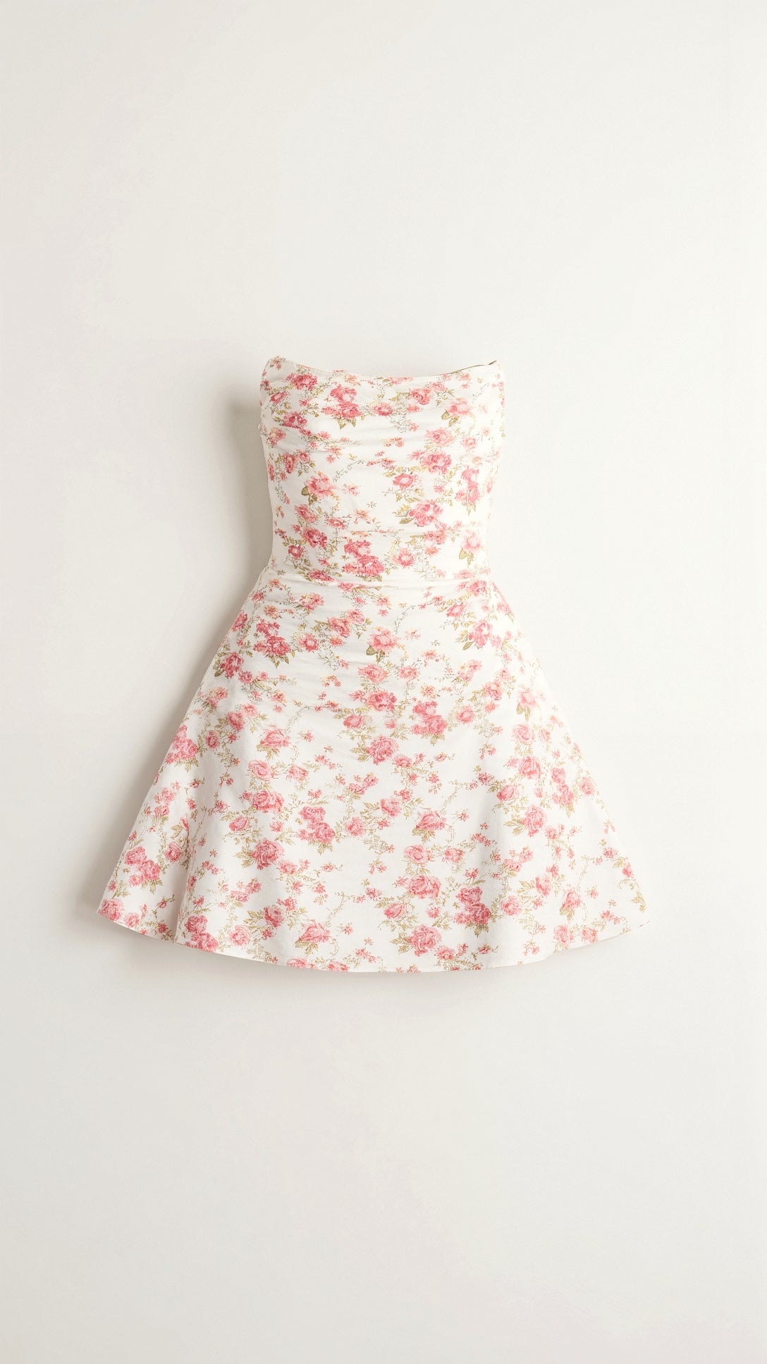 Kvinnors Mini Klänning Polyester Elastan Blommönster 2