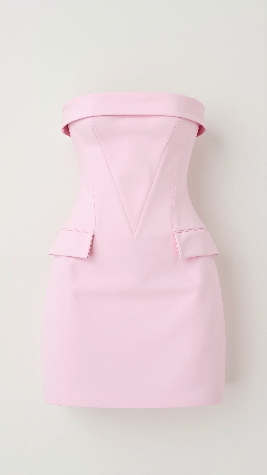 Kvinnors Mini Klänning Polyester Strapless 2