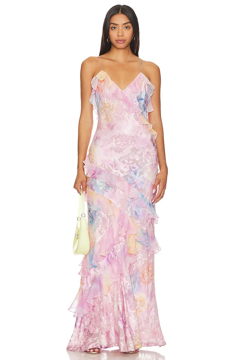 Kvinnors Maxi Kjol Polyester