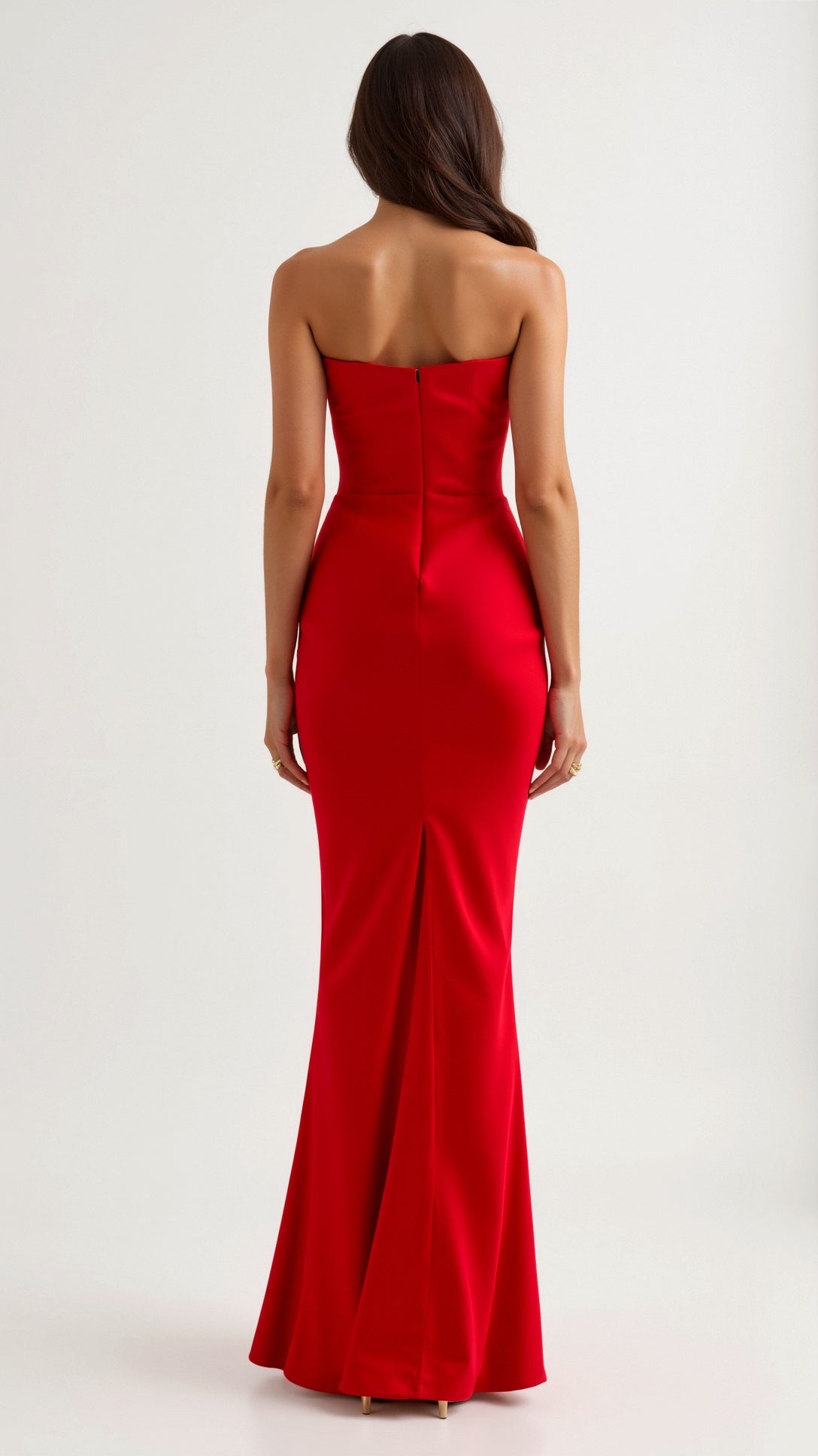 Maxiklänning Dam Bustier Stil Mermaid Silhuett Lång Klänning 7