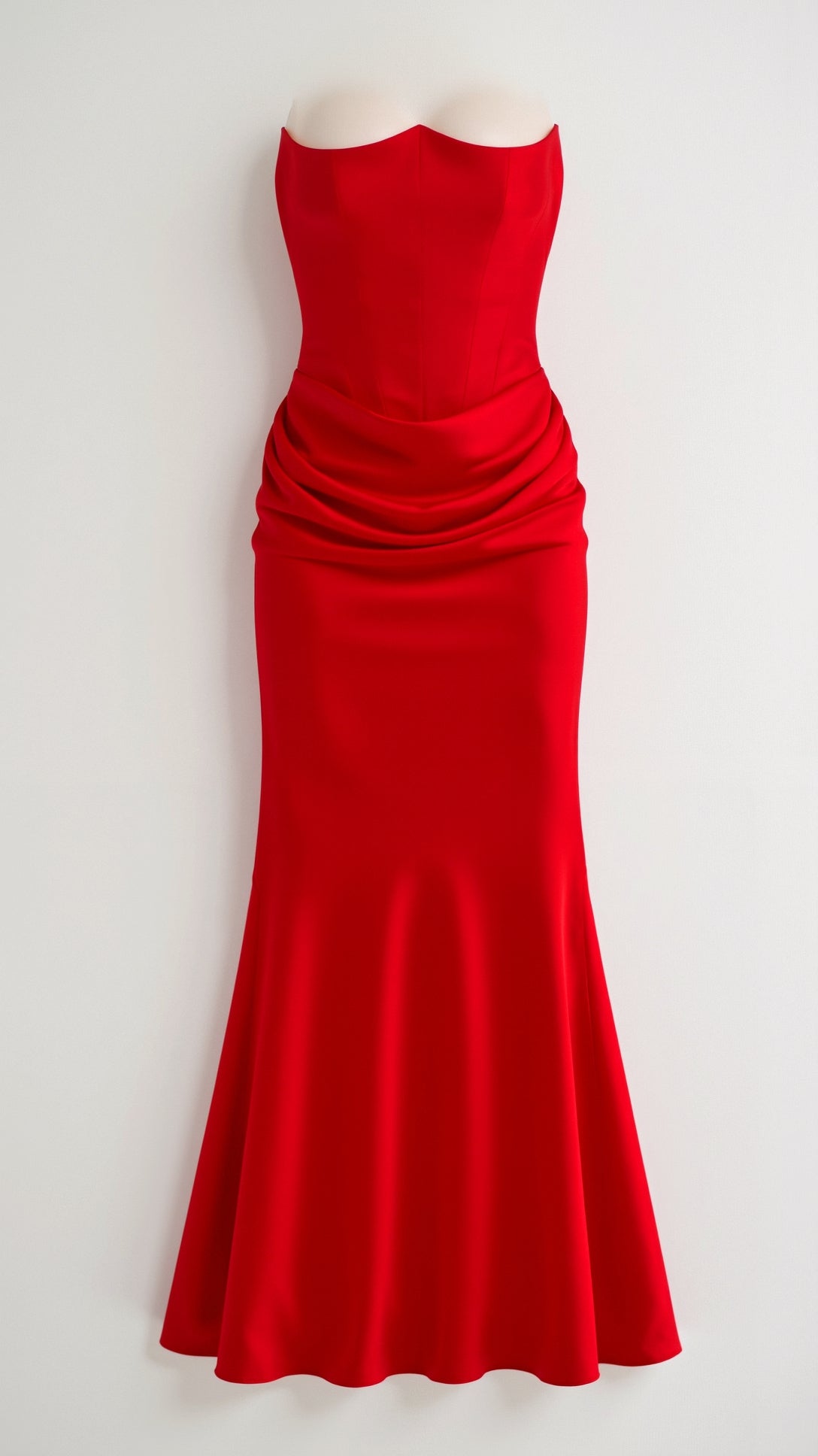 Maxiklänning Dam Bustier Stil Mermaid Silhuett Lång Klänning 8