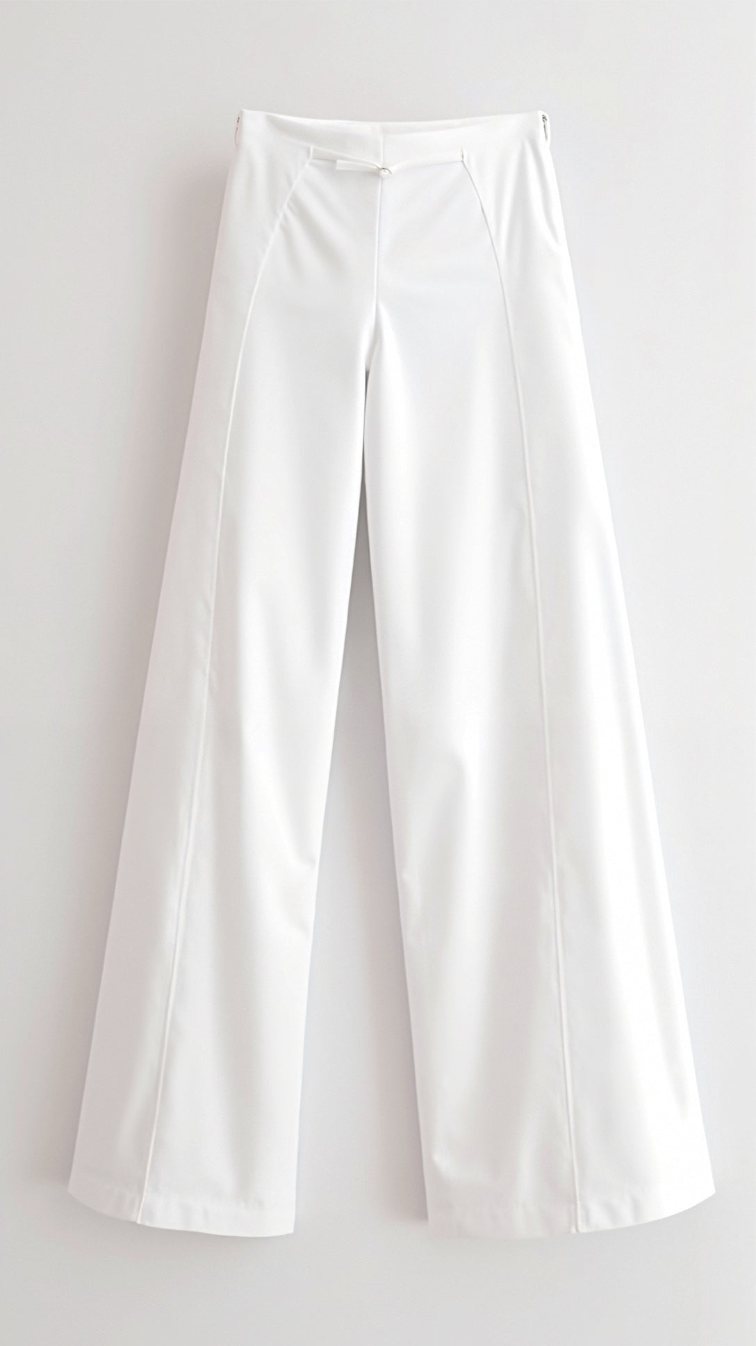 Snygga Byxor Dam Hög Midja Polyester Vid Ben 2