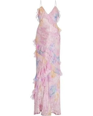 Kvinnors Maxi Kjol Polyester